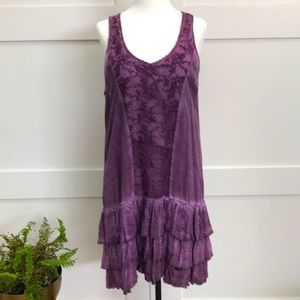 BLACK SWAN purple ruffle dress - NEW